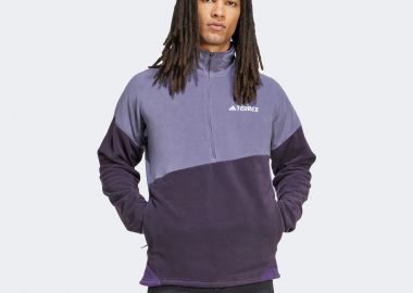 ADIDAS TERREX MULTI CLIMAWARM FLEECE ANORAK ΜΩΒ - ADIDAS PERFORMANCE - 