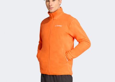 ADIDAS TERREX MULTI ESSENTIALS FULL-ZIP FLEECE JACKET ΠΟΡΤΟΚΑΛΙ - ADIDAS PERFORMANCE - 