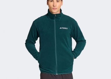 ADIDAS TERREX MULTI ESSENTIALS FULL-ZIP FLEECE JACKET ΠΡΑΣΙΝΟ - ADIDAS PERFORMANCE - 