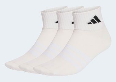 ADIDAS THIN&LIGHT SPORTSWEAR ANKLE SOCKS 3 PAIR PACK ΑΣΠΡΟ - ADIDAS PERFORMANCE - 