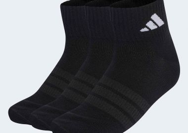 ADIDAS THIN&LIGHT SPORTSWEAR ANKLE SOCKS 3 PAIR PACK ΜΑΥΡΟ - ADIDAS PERFORMANCE - 