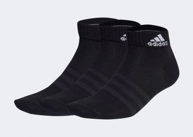 ADIDAS THIN AND LIGHT ANKLE SOCKS 3 PAIRS ΜΑΥΡΟ - ADIDAS PERFORMANCE - 