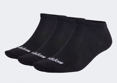 ADIDAS THIN LINEAR LOW-CUT SOCKS 3 PAIRS ΜΑΥΡΟ - ADIDAS PERFORMANCE - 