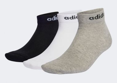 ADIDAS THINK LINEAR ANKLE SOCKS 3 PAIRS ΠΟΛΥΧΡΩΜΟ - ADIDAS PERFORMANCE - 