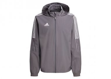 Adidas Tiro 21 Allweather Ανδρικό Χειμωνιάτικο Μπουφάν Γκρι GM7389 - adidas performance - 