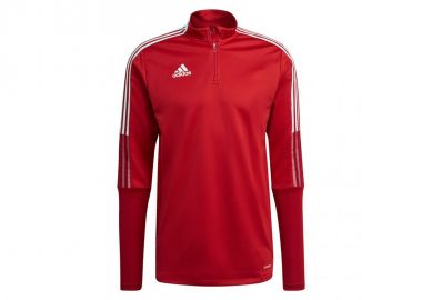 Adidas Tiro 21 Ανδρική Μπλούζα με Φερμουάρ Μακρυμάνικη Κόκκινη GH7303 - adidas performance - 