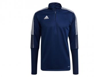 Adidas Tiro 21 Ανδρική Μπλούζα με Φερμουάρ Μακρυμάνικη Μπλε GE5426 - adidas performance - 