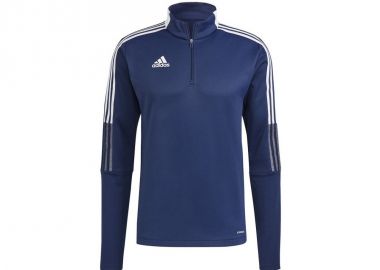 Adidas Tiro 21 Ανδρική Μπλούζα με Φερμουάρ Μακρυμάνικη Μπλε GH4463 - adidas performance - 