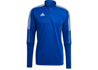 Adidas Tiro 21 Ανδρική Μπλούζα με Φερμουάρ Μακρυμάνικη Μπλε GH7302 - adidas performance - 