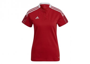 Adidas Tiro 21 Polo Γυναικείο Αθλητικό T-shirt Κόκκινο GM7350 - adidas performance - 