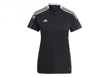Adidas Tiro 21 Polo Γυναικείο Αθλητικό T-shirt Μαύρο GM7352 - adidas performance - 
