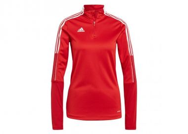 Adidas Tiro 21 Training Χειμερινή Γυναικεία Μπλούζα Μακρυμάνικη με Φερμουάρ Κόκκινη GM7317 - adidas performance - 