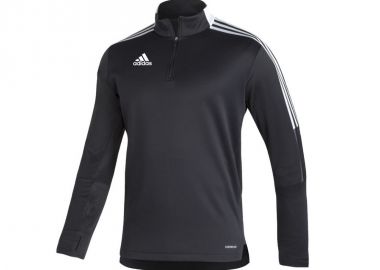 Adidas Tiro 21 Warm Ανδρική Μπλούζα με Φερμουάρ Μακρυμάνικη Navy GM7354 - adidas performance - 