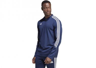 Adidas Tiro 23 Ανδρική Μπλούζα με Φερμουάρ Μακρυμάνικη Navy Μπλε HZ0174 - adidas performance - 