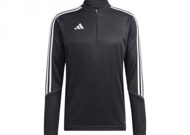 Adidas Tiro 23 Club Ανδρική Μπλούζα με Φερμουάρ Μακρυμάνικη Μαύρη HS3617 - adidas performance - 