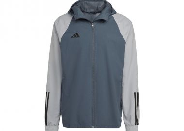 Adidas Tiro 23 Competition Αθλητικό Ανδρικό Μπουφάν Γκρι HU1320 - adidas performance - 