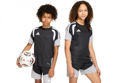 adidas Tiro 26 Competition Training Kids TShirt Black and Gray KA7599 - adidas performance - 