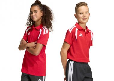 adidas Tiro 26 League Polo Tshirt for kids red KF3408 - adidas performance - 