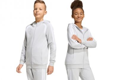 adidas Tiro 26 League Sweat Full Zip Hoodie for Kids Gray KF3323 - adidas performance - 