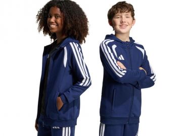 adidas Tiro 26 League Sweat Full Zip Hoodie for Kids Navy Blue KF3322 - adidas performance - 