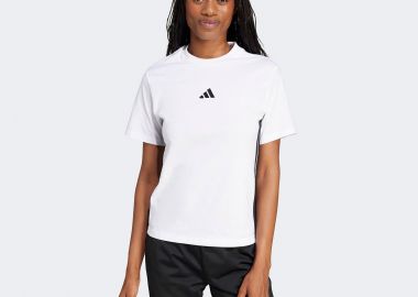 ADIDAS WOMEN'S 3-STRIPES ESSENTIALS T-SHIRT ΑΣΠΡΟ - ADIDAS PERFORMANCE - 