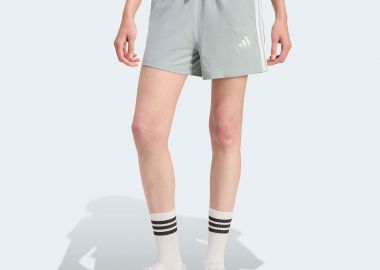 ADIDAS WOMEN'S ESSENTIALS 3-STRIPES COTTON SHORTS ΠΡΑΣΙΝΟ - ADIDAS PERFORMANCE - 