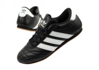 Adidas women's sports shoes Taekwondo Lace black fashionable leather - adidas performance - 