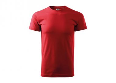 Adler Heavy Ανδρικό Διαφημιστικό T-shirt Κοντομάνικο σε Κόκκινο Χρώμα MLI-13707 - Adler - 