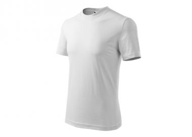 Adler Heavy U MLI11000 Ανδρικό Διαφημιστικό T-shirt Κοντομάνικο σε Λευκό Χρώμα MLI-11000 - Adler - 