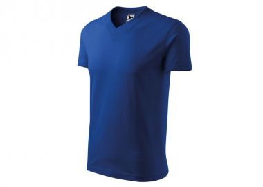 Adler Vneck U MLI10205 Ανδρικό Διαφημιστικό T-shirt Κοντομάνικο σε Μπλε Χρώμα MLI-10205 - Adler - 