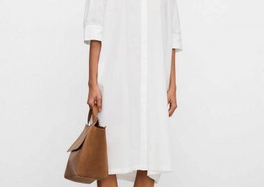 Adolfo Domínguez γυναικείο midi shirt dress - 292112423 Λευκό - ADOLFO DOMINGUEZ - 
