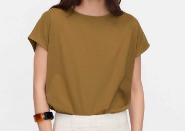 Adolfo Domínguez γυναικείο Τ-Shirt με boat λαιμόκοψη - 272072488 Χακί - ADOLFO DOMINGUEZ - 