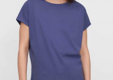 Adolfo Domínguez γυναικείο Τ-Shirt με boat λαιμόκοψη - 272072488 Μπλε - ADOLFO DOMINGUEZ - 