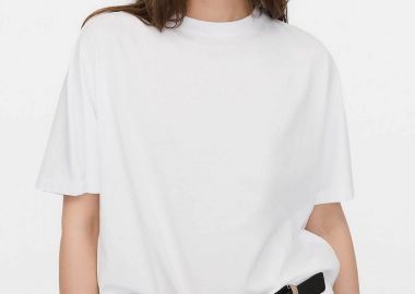 Adolfo Domínguez γυναικείο Τ-Shirt με στρογγυλή λαιμόκοψη - 272061781 Λευκό - ADOLFO DOMINGUEZ - 