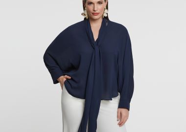 Αέρινη μπλούζα V - MAT FASHION - 