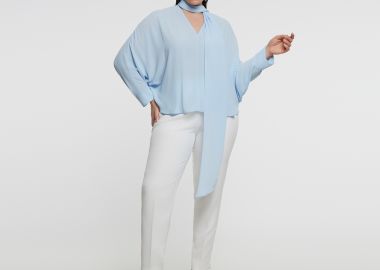 Αέρινη μπλούζα V - MAT FASHION - 