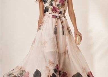 αέρινο floral maxi φόρεμα Amelia - PerfectDress.gr - 