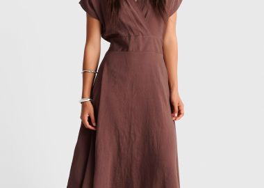 Αέρινο μάξι φόρεμα με λάστιχο πίσω - 5206179128094 -  - 