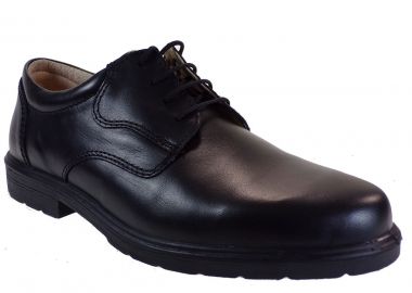 Aeropelma Duetto Ανδρικά Παπούτσια Σκαρπίνι Υπηρεσίας 4008 Μαύρο Δέρμα - Aeropelma Duetto - 