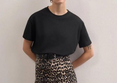 Agnes γυναικεία μινι φούστα (λεοπάρ) - SOU - 