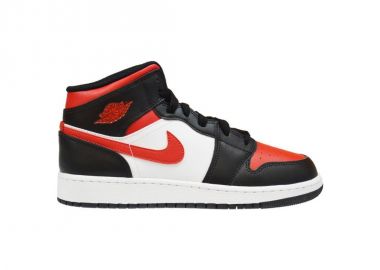 Air Jordan 1 Mid GS Fire Red Basketball Shoes 554725079 - Jordan - 