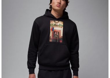 Air Jordan Jumpman Chimney Fleece Pullover Hoodie 'BlackGym Red' HQ5654010 MBS - Jordan - 