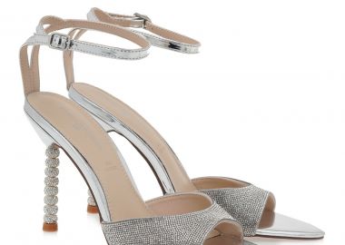 ALESSANDRA BRUNI Πέδιλα Γυναικεία 700-025 ΑΣΗΜΙ ΚΑΘΡΕΦΤΗΣ ΣΤΡΑΣ U4700025658E - ALESSANDRA BRUNI - 