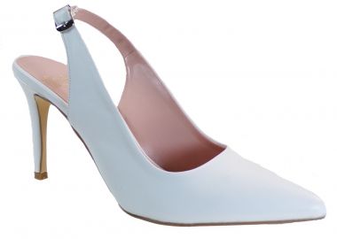 Alessandra Paggioti Γυναικεία Παπούτσια Γόβες 81000 Λευκό Ματ - Alessandra Paggioti - 