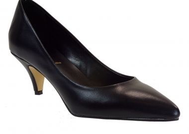 Alessandra Paggioti Γυναικεία Παπούτσια Γόβες 84001 Μαύρο Δέρμα - Alessandra Paggioti - 