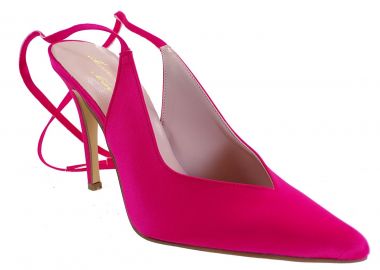 Alessandra Paggioti Γυναικεία Παπούτσια Γόβες 89685 Φούξια Σατέν - Alessandra Paggioti - 