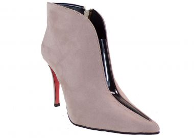 Alessandra Paggioti Γυναικεία Παπούτσια Μποτάκια 89065 Nude Καστόρι - Alessandra Paggioti - 