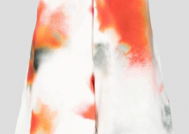 ALEXANDER MCQUEEN Ανδρικό Λευκό Flower Shorts - ALEXANDER MCQUEEN - 