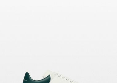 ALEXANDER MCQUEEN Ανδρικό Λευκό Oversized Lace-Up Sneakers - ALEXANDER MCQUEEN - 