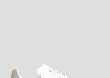 ALEXANDER MCQUEEN Ανδρικό ΛΕΥΚΟ Oversized Low-Top Sneakers - ALEXANDER MCQUEEN - 